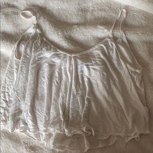 White Flowy Tank